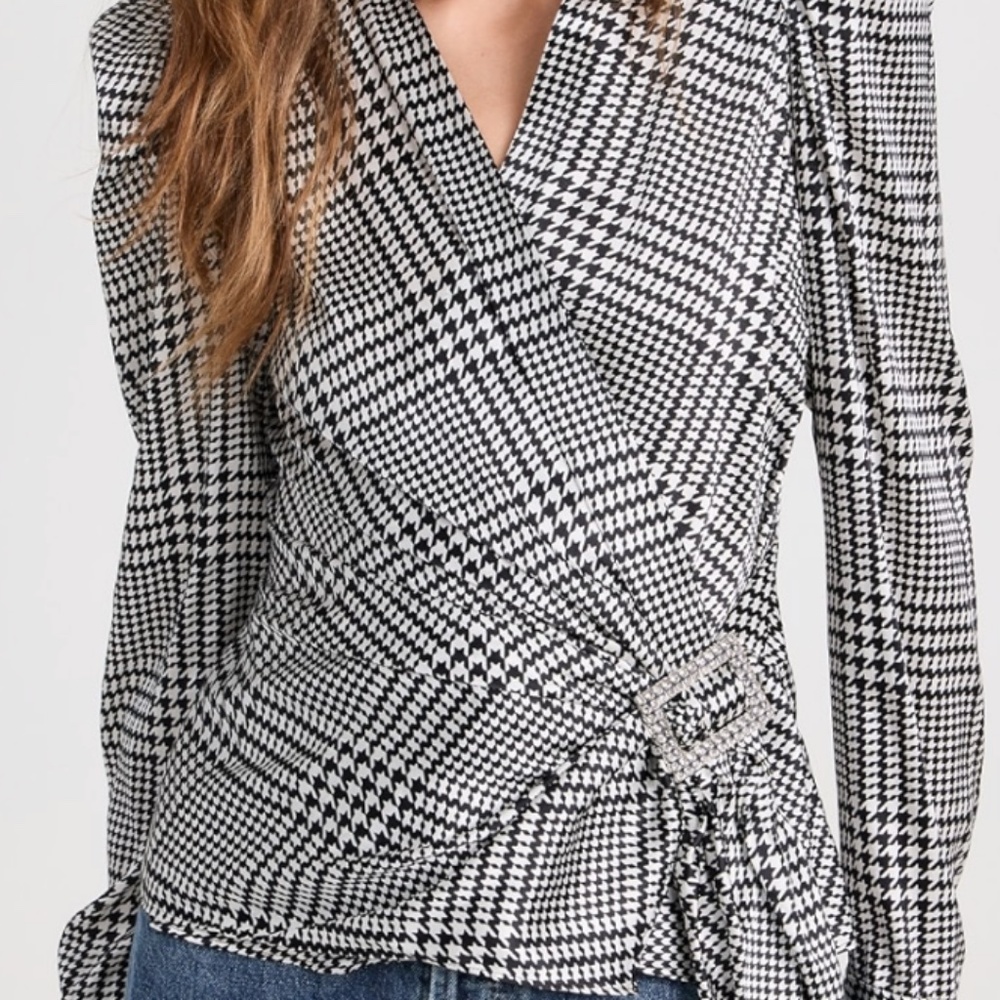 L'AGENCE Bensen Wrap With Buckle Top